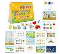 Gungtj Preschool , Learning Books, Kindergarten Activity Book, Colorful Educational Toys, 15 Temas for Kids, Interactive Learning Book, Fine Motor Skills Development,