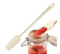 Gungtj Rascador de tarros de silicona - Espátula de tarro de mango largo para pan | Mezclador de mantequilla para raspar la mantequilla, para el hogar, granja, cocina, hornear, hacer pasteles