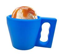 Gungtj Recipientes de helado de pinta | Soporte para cupcakes con impresión 3D | Recipientes de helado reutilizables con asa para almacenamiento de alimentos, fiestas, reuniones, cocina, escuela