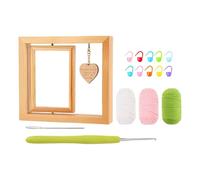 Gungtj Rotating Floating Photo Frame, Crochet Photo Frame Kit, Crochet Frame, Knitting Weaving Photo Frame, Stylish Crochet Frame, Creative Crochet Kit, Handmade Photo Frame Kit,