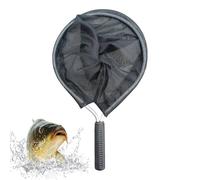Gungtj Short Handle Fishing Net, Landing Net, 18,5 pulgadas Portable Compact Wear-Resistant Netting with Fish-Friendly Mesh, Catfish Nets for Women, Men, Kids, Easy Catch-and Release Tool Use