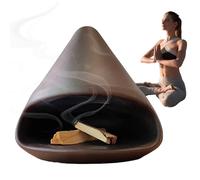 Gungtj Soporte Santo,Soporte para s Santo,Cuenco de Salvia de cerámica y Quemador de Incienso | Tazón de Salvia Hecho a Mano y Soporte aromático para decoración del hogar y meditación