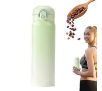 Gungtj Stainless Steel Tumbler, 17OZ Insulated Travel Bottle, Reutilizable Spill-Resistant Water Cup, Portable Vacuum Sealed Tumbler, Tea, Juice, Sports, and Outdoor, 8.74x2.56 pulgadas