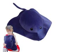 Gungtj Stingray Fish, Manta Ray Stuffed Pet, Sea Animal Toy, Soft Cuddly Pillow, Design, (62 x 70 x 50 cm), Perfect for Kids' Birthday Or Playtime