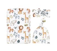 Gungtj Swaddle Blankets| Muslin Swaddle Blankets, Blanket, Swaddle Blanket Infant and Toddler Disfraces, Size, Headband Set, Baby Girl Receiving Blanket Kit, Impreso Pattern