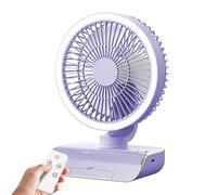 Gungtj Table Fan, Sturdy 5 Speed Personal Fan, Recargable Air Cooler 2000mAh Battery, Control remoto, Quiet Cooling, 7.09x4.13x9.84 pulgadas, Home And Travel Use