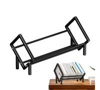 Gungtj Tabletop Shelves, Desktop Bookcase, Carbon Steel Cookbook Shelf
