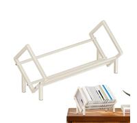 Gungtj Tabletop Shelves, Desktop Bookcase, Carbon Steel Cookbook Shelf