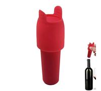 Gungtj Tapón de vino de silicona, hermético, resistente al calor, cierre múltiple, para vino espumoso, bar, cocina, calcetines de Navidad, ideas de regalo, mujeres, hombres, cerveza, limonada
