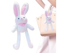 Gungtj Tirón de Conejo de Peluche Llavero, Sacaoídos de Conejo de Felpa,Juguetes de Tracción de Conejo de 11inch Pascua | Colgante de Ojos y Lagos STOFTABLE, Carrera de Cubierta a Mano