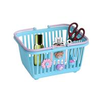Gungtj Toy Shopping Basket, Kids Storage Bin, Pretend Play Trinket with Handles, Plaything Container Basin with Adornments, 6,3 x 5,12 x 3,74 pulgadas, Perfect for Study, Children's Room