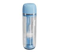 Gungtj Travel Toothbrush Set, Travel Toothbrush Case, Dustproof Toothbrushes, Multi-Function Storage Case, Compact Hygiene Protection, Ideal para Home, Trips, 6.34x1.89x1.89in Blue/White, azul, Se