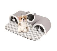 Gungtj Túnel para Gatos - Cama Cueva con Entradas Túnel de Juego,Juguetes Interactivos para Mascotas Pequeñas Enriquecimiento Ambiental para Interior