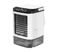 Gungtj Ventilador portátil de aire acondicionado, enfriador de escritorio de 3 velocidades para niebla en aerosol y luz LED, compacto y silencioso con dispositivo de refrigeración personal, taller