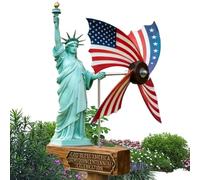 Gungtj Wind Spinners Outdoor - 250th Resin Commemorative Outdoor Decor, Decorative Yard Wind Spinner Garden Ornament, Winds Sculpture for Home Patio Porch Pathway Lawn Balcony, 13.77inch