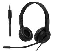 Gungtj Wired Headset with Micrófono, Computer Noise-Cancelling Headset, Wired Headset with Micrófono, Clear Sound PC Headsets, Noise-Cancelling Computer Headsets, Wired Headsets for Studying,