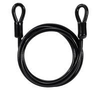 GUNGY 1.8M Cable de Acero para Bicicleta Candado Bicicleta 6mm Espesor Cable Doble Bucle de Seguridad para Cadena Bicicleta Antirrobo Negro