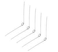 GUNGY 10 Piezas Resortes de Torsión de Acero Inoxidable Diámetro Alambre 0,2mm Diámetro Interior 2mm Longitud del Brazo 20mm Ángulo 90° 2 Vueltas Giro Derecha 0,2x2x20 mm