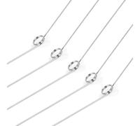 GUNGY 10 Piezas Resortes de Torsión de Acero Inoxidable Diámetro Alambre 0,3mm Diámetro Interior 3 mm Longitud del Brazo 30 mm Ángulo 135° 2 Vueltas Giro Izquierda 0,3x3x30 mm