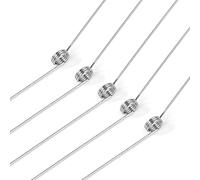 GUNGY 10 Piezas Resortes de Torsión de Acero Inoxidable Diámetro Alambre 0,4 mm Diámetro Interior 3 mm Longitud del Brazo 30 mm Ángulo 135° 3 Vueltas Giro Izquierda 0,4x3x30 mm