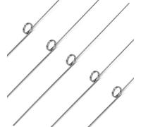 GUNGY 10 Piezas Resortes de Torsión de Acero Inoxidable Diámetro Alambre 0,4mm Diámetro Interior 3 mm Longitud del Brazo 30 mm Ángulo 180° 2 Vueltas Giro Izquierda 0,4x3x30 mm
