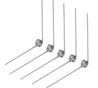 GUNGY 10 Piezas Resortes de Torsión de Acero Inoxidable Diámetro Alambre 0,5 mm Diámetro Interior 3 mm Longitud del Brazo 30 mm Ángulo 90° 4 Vueltas Giro Derecha 0,5x3x30 mm