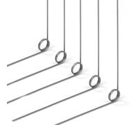 GUNGY 10 Piezas Resortes de Torsión de Acero Inoxidable Diámetro Alambre 0,5 mm Diámetro Interior 4 mm Longitud del Brazo 40 mm Ángulo 90° 2 Vueltas Giro Izquierda 0,5x4x40 mm