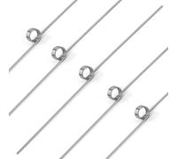 GUNGY 10 Piezas Resortes de Torsión de Acero Inoxidable Diámetro Alambre 0,6mm Diámetro Interior 4 mm Longitud del Brazo 40 mm Ángulo 180° 4 Vueltas Giro Izquierda 0,6x4x40 mm