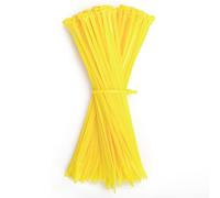 GUNGY Bridas Plastico para Cables 200 x 3,6mm Amarillo Bridas Sujetacables Eléctricos para Gestión de Cablesde Jardinería 100 Piezas