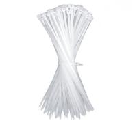 GUNGY Bridas Plastico para Cables 200 x 3,6mm Blanco Bridas Sujetacables Eléctricos para Gestión de Cablesde Jardinería 100 Piezas