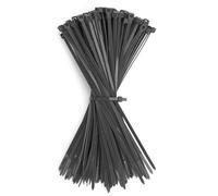 GUNGY Bridas Plastico para Cables 200 x 3,6mm Negro Bridas Sujetacables Eléctricos para Gestión de Cablesde Jardinería 100 Piezas