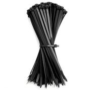 GUNGY Bridas Plastico para Cables 200 x 4,8mm Negro Bridas Sujetacables Eléctricos para Gestión de Cablesde Jardinería 100 Piezas