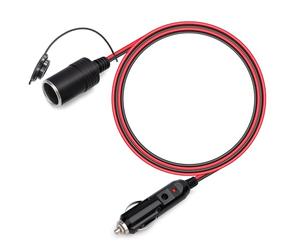 GUNGY Cable de Extensión de Coche 1M Alargador Mechero Coche 12V/24V Adaptador Encendedor a Enchufe con Fusible 15A Encendedor de Cigarrillos a Toma