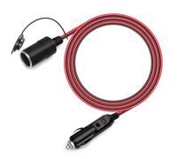GUNGY Cable de Extensión de Coche 2 Metros Alargador Mechero Coche 12V/24V Adaptador Encendedor a Enchufe con Fusible 15A Encendedor de Cigarrillos a Toma