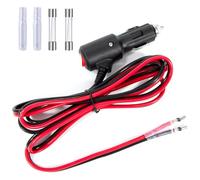 GUNGY Enchufe Mechero Coche 12 V/24 V Enchufe para Encendedor de Cigarrillos con Interruptor e 2M Cable de Extensión de Coche 14 AWG con Fusible 15 A para Alargador Toma Mechero