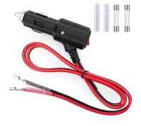 GUNGY Enchufe Mechero Coche con Interruptor 12 V/24 V Enchufe para Encendedor de Cigarrillos 1 Metro Cable de Extensión de Coche 14 AWG con Fusible 15 A para Alargador Toma Mechero