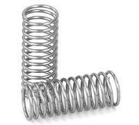 GUNGY Muelles de Compresion de Acero Inoxidable Resorte de Compresión 15mm Diámetro Alambre 0,55mm Diámetro Exterior 6mm Fuerza del Resorte 0,33KG 20 piezas