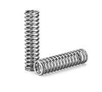 GUNGY Muelles de Compresion de Acero Inoxidable Resorte de Compresión 30mm Diámetro Alambre 1mm Diámetro Exterior 8mm Fuerza del Resorte 2,4kg 10 Piezas