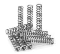GUNGY Muelles de Compresion de Acero Inoxidable Resorte de Compresión 45mm Diámetro Alambre 1,2mm Diámetro interior 6mm Fuerza del Resorte 4,72kg 20 Piezas