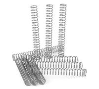 GUNGY Muelles de Compresion de Acero Inoxidable Resorte de Compresión 80mm Diámetro Alambre 0,85mm Diámetro Exterior 10mm Fuerza del Resorte 1,44kg 10 Piezas