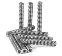 GUNGY Muelles de Compresion de Acero Inoxidable Resorte de Compresión 80mm Diámetro Alambre 2,2mm Diámetro Exterior 12mm Fuerza del Resorte 20kg 10 Piezas