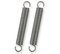 GUNGY Resortes de Extensión 100mm Muelles de Tensión con Gancho Muelle de Acero Inoxidable Diámetro Exterior 15mm Diámetro Alambre 2,2mm Fuerza Resorte 11,8KG 2 Piezas