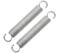 GUNGY Resortes de Extensión 100mm Muelles de Tensión con Gancho Muelle de Acero Inoxidable Diámetro Exterior 16mm Diámetro Alambre 2,0 mm Fuerza Resorte 8,80KG 2 Piezas