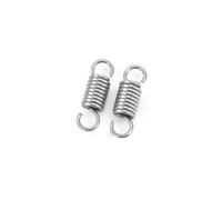GUNGY Resortes de Extensión 15mm Muelles de Tensión con Gancho Muelle de Acero Inoxidable Diámetro Exterior 5mm Diámetro Alambre 0,8 mm Fuerza Resorte 2,12KG 20 Piezas