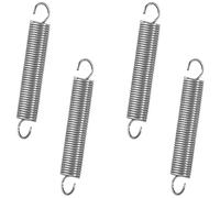 GUNGY Resortes de Extensión 25mm Muelles de Tensión con Gancho 90 Grados Muelle de Acero Inoxidable Diámetro Exterior 4mm Diámetro Alambre 0,45 mm Fuerza Resorte 0,5KG 20 Piezas