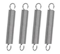 GUNGY Resortes de Extensión 25mm Muelles de Tensión con Gancho 90 Grados Muelle de Acero Inoxidable Diámetro Exterior 4mm Diámetro Alambre 0,5 mm Fuerza Resorte 0,7KG 20 Piezas