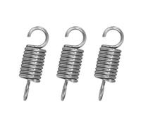 GUNGY Resortes de Extensión 25mm Muelles de Tensión con Gancho 90 Grados Muelle de Acero Inoxidable Diámetro Exterior 8mm Diámetro Alambre 1,2 mm Fuerza Resorte 4,2KG 10 Piezas