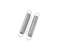 GUNGY Resortes de Extensión 25mm Muelles de Tensión con Gancho Muelle de Acero Inoxidable Diámetro Exterior 4mm Diámetro Alambre 0,35 mm Fuerza Resorte 0,23KG 20 Piezas