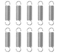 GUNGY Resortes de Extensión 25mm Muelles de Tensión con Gancho Muelle de Acero Inoxidable Diámetro Exterior 6mm Diámetro Alambre 0,8 mm Fuerza Resorte 1,76KG 10 Piezas