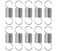 GUNGY Resortes de Extensión 30mm Muelles de Tensión con Gancho Muelle de Acero Inoxidable Diámetro Exterior 10mm Diámetro Alambre 0,9 mm Fuerza Resorte 1,10KG 10 Piezas
